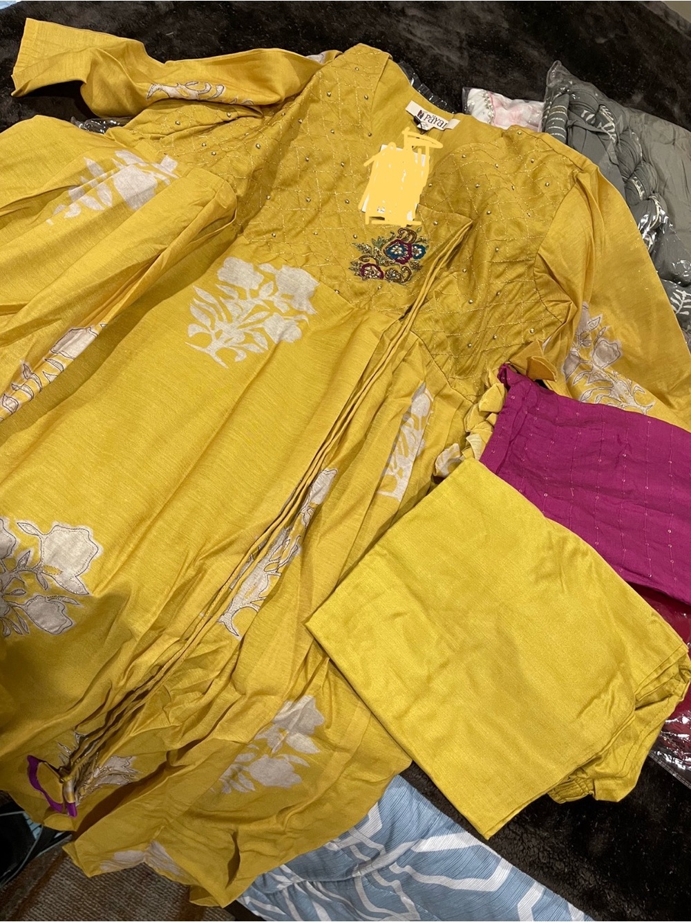 Mustard Yellow Indian Dress